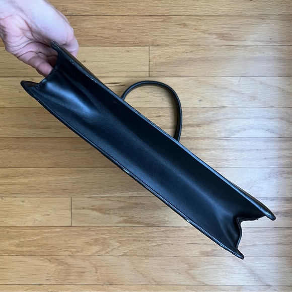 Mango MNG black and gold clasp bag - Picture 4 of 5